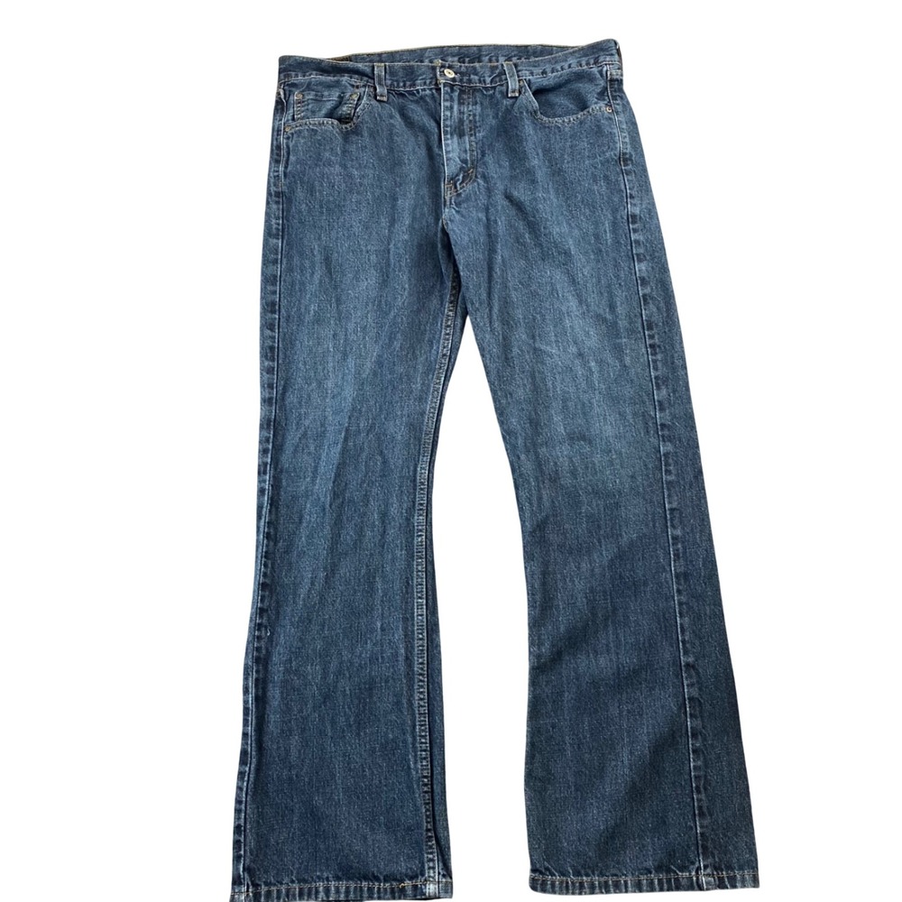Levis 527 Jeans Mens 38x32 Blue Bootcut Straight Fit 100 Cotton Red Tab Denim